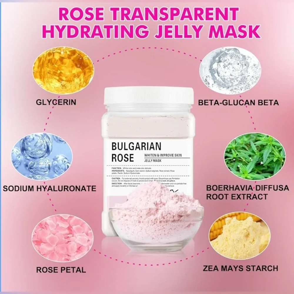 Bulgarian Rose Brightened Crystal Jelly Mask Size: 12.3 fl oz – New & Sealed